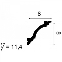 C213 Карниз Orac Decor из полиуретана - Плинтус потолочный