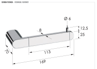 Бумагодержатель Remer Lounge LN61DO, золото глянцевое LN61DO