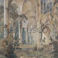 Картина: Carl Blechen, Руины готической церкви