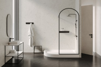 Душевой поддон ABBER AD3E120 R 120х90 асимметричный, акриловый, белый