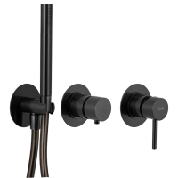 Смеситель для душа Remer X Style X97D2PWBCFP, черный брашированный хром X97D2PWBCFP