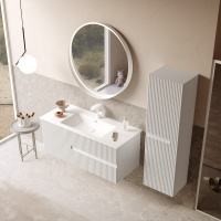 Зеркало ORKA Moonlight 90x90 c LED подсветкой, белый матовый