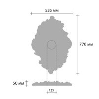Розетка потолочная  DR 18A