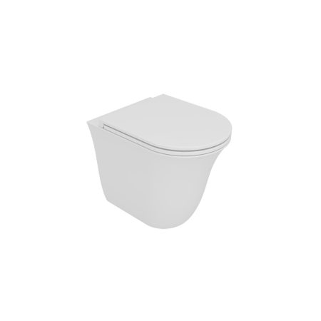 Чаша приставного унитаза GSG Ceramic Design Flut FLWC01000P, белый глянцевый FLWC01000P