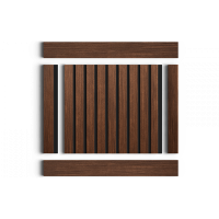 Стеновая панель из дюрополимера HIWOOD LV124 BR396K - 3D Панель