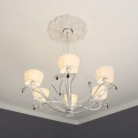 Розетка потолочная с рисунком  1.56.003 из полиуретана Европласт - Орнаментальная розетка