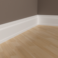 Плинтус напольный из полиуретана 1.53.102 Европласт