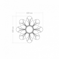 Розетка RODECOR 87403ar потолочная из полимерного гипса - Готовое решение Rodecor из элементов