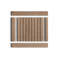 Стеновая панель из дюрополимера HIWOOD LV124 BR416 - 3D Панель