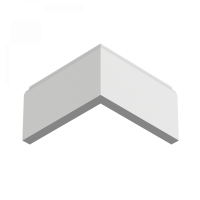 Плинтус напольный из ЛДФ Ultrawood  Base 0001 (2440 x 83 x 12 мм.)