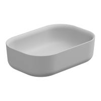 Раковина накладная 60x42 см GSG Ceramic Design Hit! HILAVRE60001, белый матовый HILAVRE60001