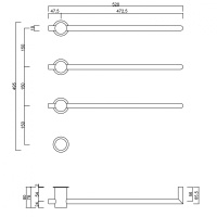 Полотенцесушитель электрический ABBER Charme AH4003BST сталь брашированная