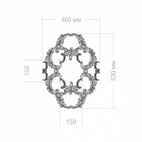Розетка RODECOR 87021rc потолочная из полимерного гипса - Готовое решение Rodecor из элементов