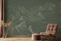 Арт. L537-COL10-GOLD | Панно Lines
