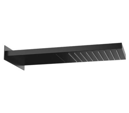 Верхний душ настенный 50x20 см Remer 350SSCANOX, черный матовый 350SSCANOX