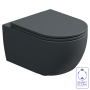 Чаша подвесного унитаза биколор GSG Ceramic Design Like LKWCSOBI000/028, White/Ebano Matt LKWCSOBI000/028