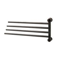 K-1034GUN METAL Держатель полотенец четверной