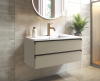 Тумба для раковины с 2 ящиками 100 см Onsen Fusion 78-BP-102-K1-M16, орех