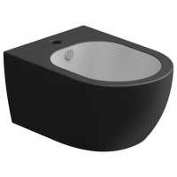 Биде подвесное биколор GSG Ceramic Design Like LKBISOBI000/003, White/Black Matt LKBISOBI000/003