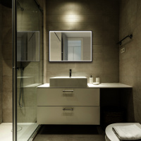 Зеркало ABBER See AG6110SCL-0.8 с подсветкой, бесконтактный выключатель, диммер, черный