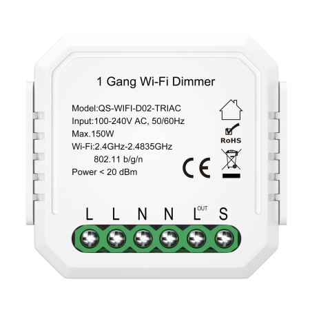 WIFI диммируемое реле 1 канал ST Luce AROUND ST9000.500.01CDIM
