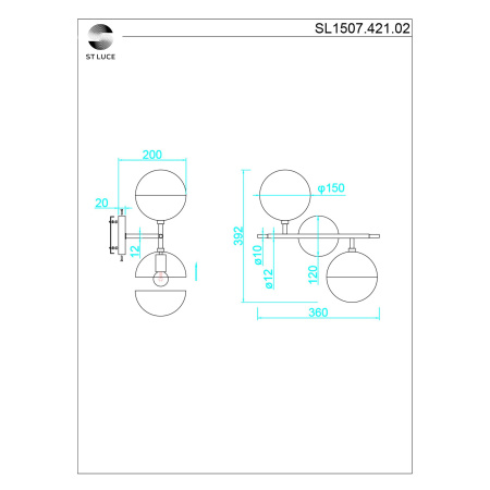 Бра ST Luce Albero SL1507.421.02
