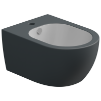 Биде подвесное биколор GSG Ceramic Design Like LKBISOBI000/028, White/Ebano Matt LKBISOBI000/028