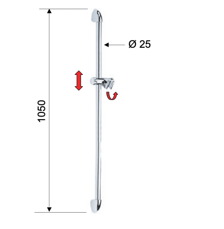 Душевая стойка 90 см Remer 319F 319F