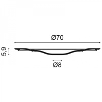 R73 Розетка потолочная с рисунком Orac Decor из полиуретана - Орнаментальная розетка