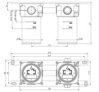 Скрытая часть для раковины Remer WBOX15 WBOX15