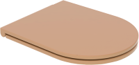 Крышка с сиденьем для подвесного унитаза с микролифтом GSG Ceramic Design Like LKCOPRSLTICR017, каштан LKCOPRSLTICR017