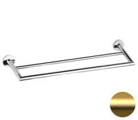 Полотенцедержатель двойной 60 см Remer Guest GS33BG, золото брашированное GS33BG