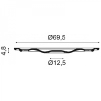 R52 Розетка потолочная с рисунком Orac Decor из полиуретана - Орнаментальная розетка