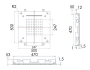 Верхний душ потолочный 50 см Remer INOX SS357SFS50NC SS357SFS50NC