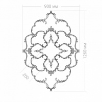 Розетка RODECOR 87024rc потолочная из полимерного гипса - Готовое решение Rodecor из элементов