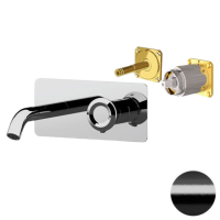 Смеситель для раковины Remer Element ET15KBCFP, черный брашированный хром ET15KBCFP