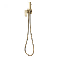Смеситель ABBER Wasserfall AF8625G с гигиеническим душем, золото матовое