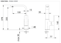 Смесители для раковины Remer Absolute AU10GBG, золото брашированное AU10GBG
