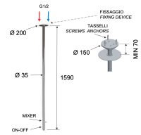 Смеситель для раковины 166 см Remer X Style N17BO, белый матовый N17BO