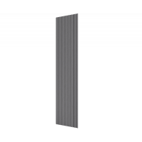 Акустическая стеновая панель, черный войлок, 2750х600х21мм, рейки МДФ, шпон дуб ардженто светло-серый