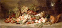 Картина: Gillemans Jan Pauwel the elder, Still Life with Fruit and a Squirrel