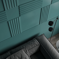 Стеновая панель из ЛДФ Ultrawood арт. UW 08 i (2000 х 240 х 12 мм) - 3D панель