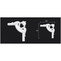 Декоративный уголок из полиуретана C3-DD002 Decor-Dizayn - угловой элемент