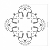 Розетка RODECOR 87504cn потолочная из полимерного гипса - Готовое решение Rodecor из элементов