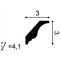 CX154 Карниз Orac Decor из дюрополимера - Плинтус потолочный