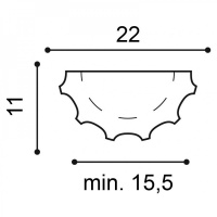 K1001 Ствол (тело) полуколонны Orac Decor из полиуретана - Декоративные полуколонны