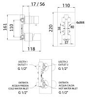 Смеситель для душа Remer Edge EG592 EG592