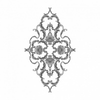 Розетка RODECOR 87006rc потолочная из полимерного гипса - Готовое решение Rodecor из элементов