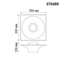 Встраиваемый светильник NovoTech CAIL GU10 50W 370495 SPOT