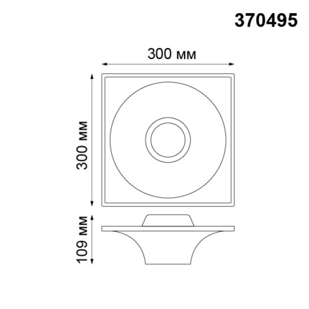 Встраиваемый светильник NovoTech CAIL GU10 50W 370495 SPOT